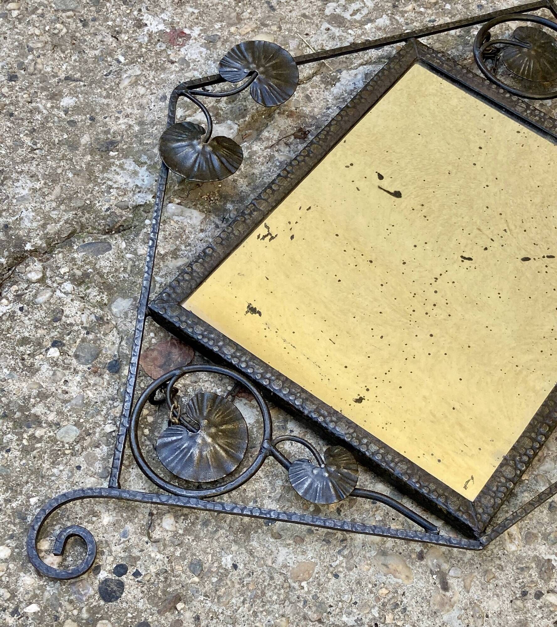 Art Deco mirror - wrought iron