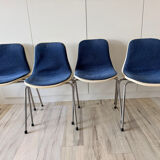 Set of 4 vintage Cojar chairs – Fermigier design – National Furniture