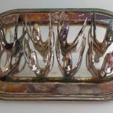 Silver metal foie gras set