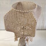 Table lamp statuette in limestone - mid 20th century