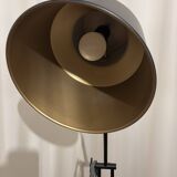 Black industrial style floor lamp