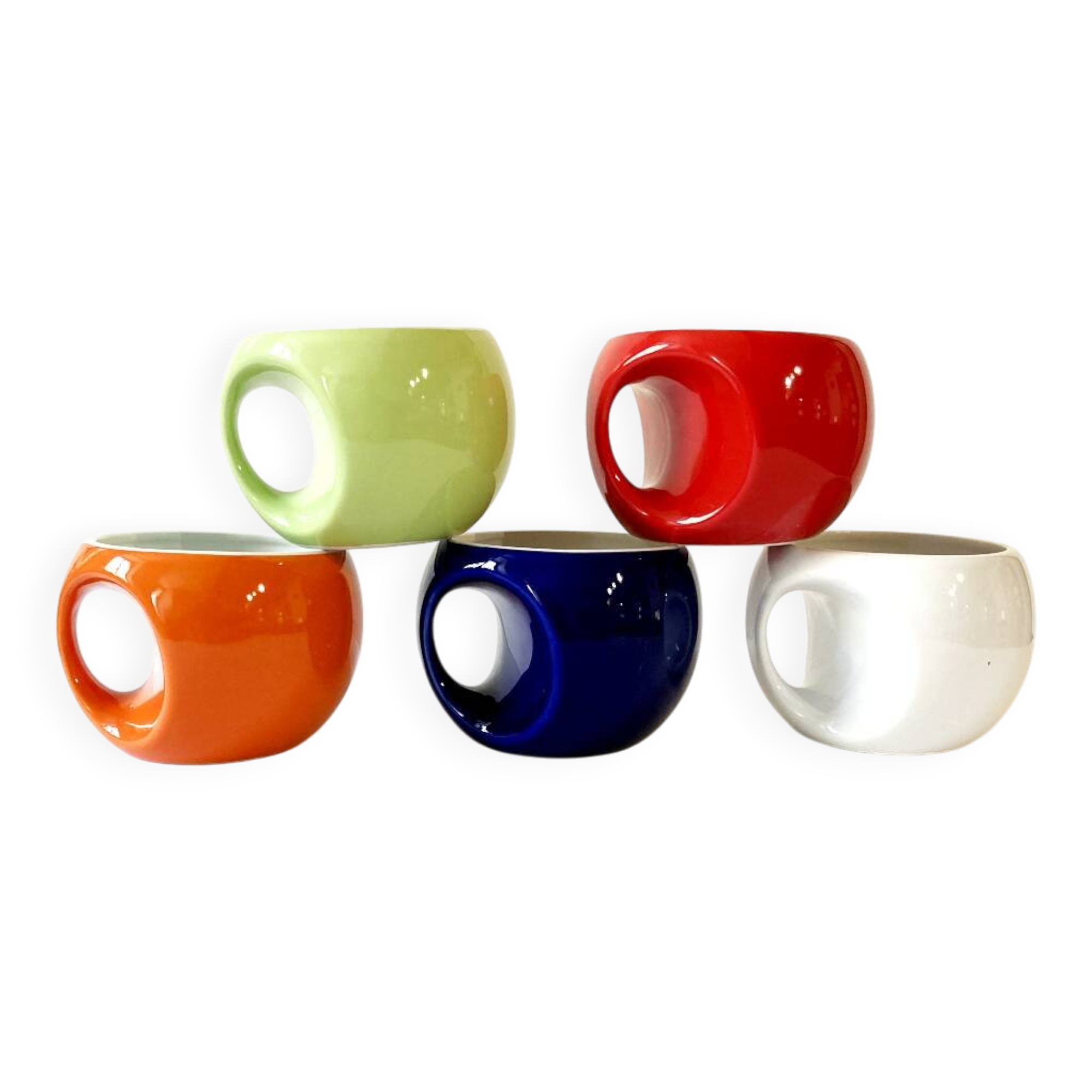 5 Pradel France Mugs