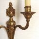 Large Bronze French Double Light Empire Wall Sconce with Urn Detail