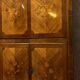 Marquetry drop-leaf secretary in Louis XV style circa 1900.