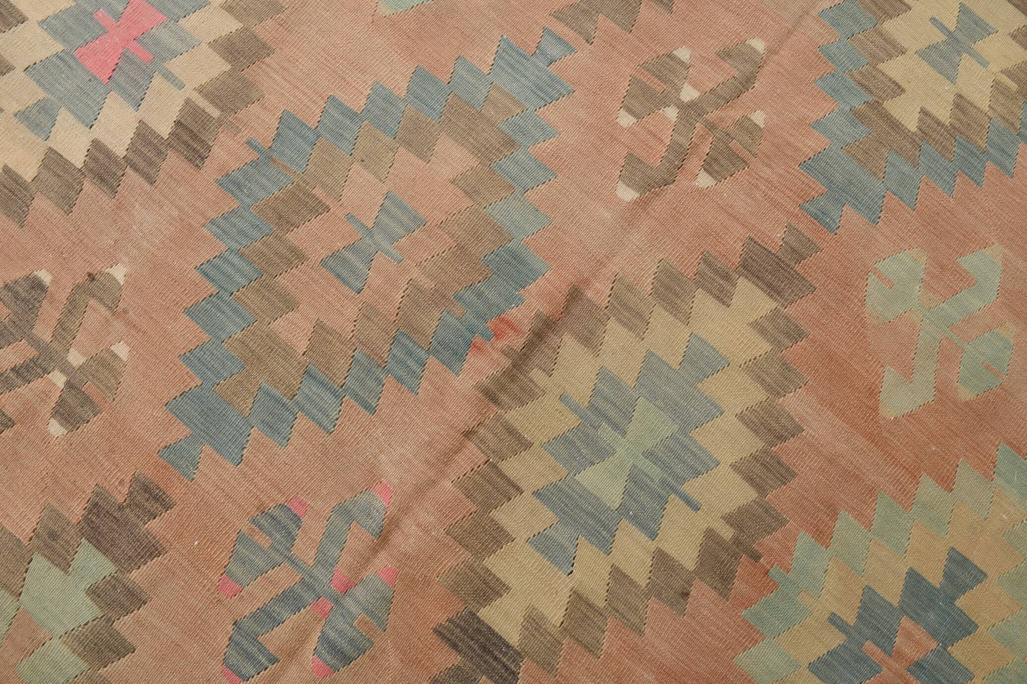 6x10 Kilim Turkish Nomadic Design Kilim Rug, 181x312 Cm