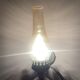 Matching pair of bronze wall sconces oil lamp style