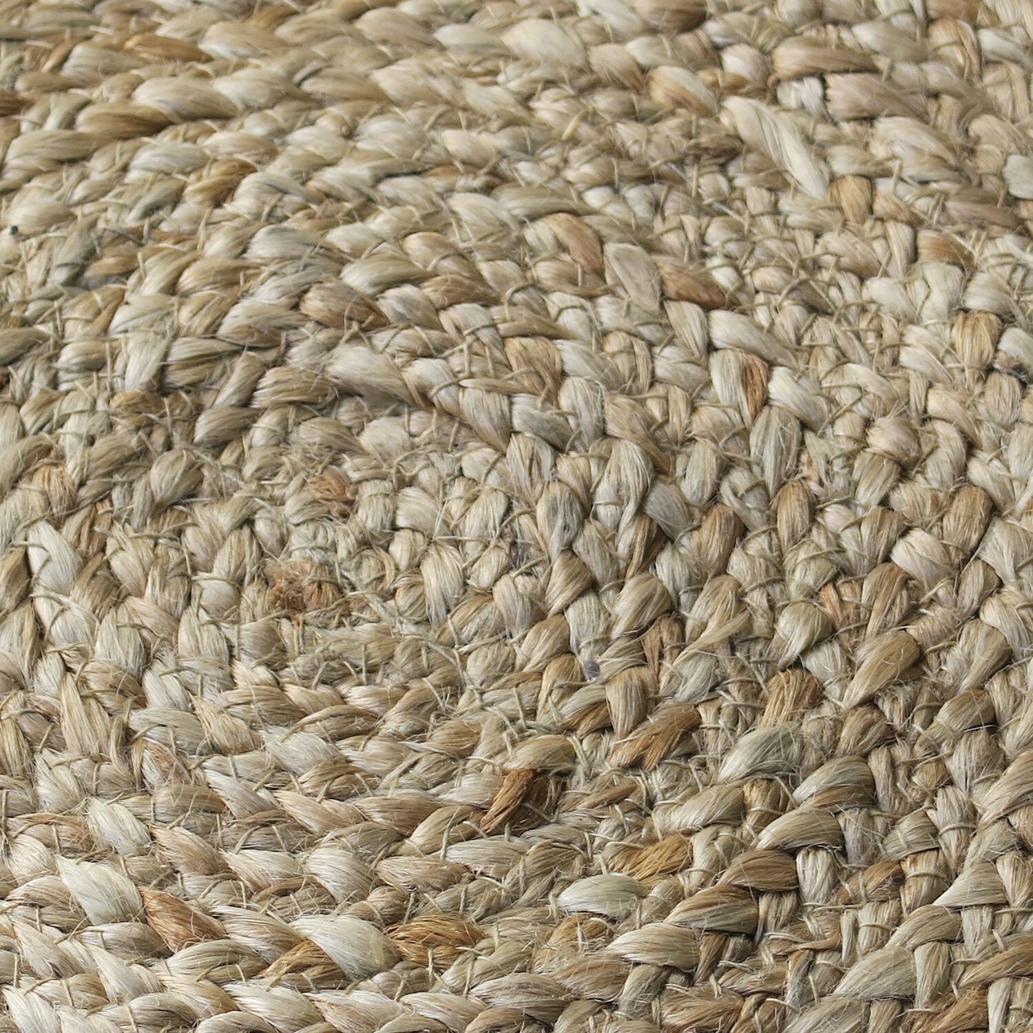 Round jute carpet
