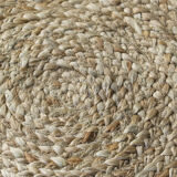 Round jute carpet