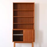 Vintage Swedish teak bookcase
