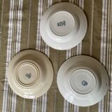 Mismatched ironstone plates