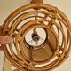 Suspension lustre corbeille en rotin
