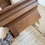 Old XL Napoleonic oak glass bookcase, 19th century