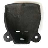 Black Mayan mask in terracotta, 70s