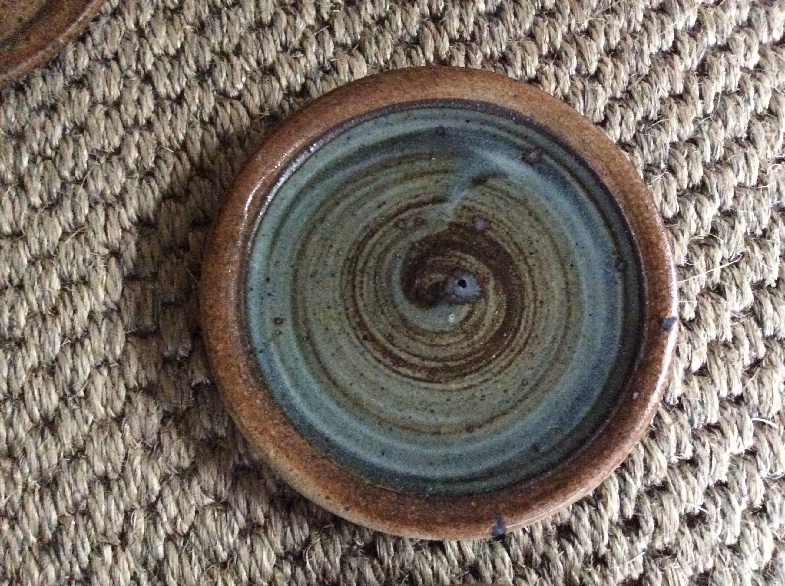 Set of 9 stoneware plates