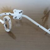 Pair of white metal hooks 30s 40s