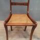 Caned chair from the nineteenth century.