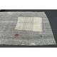 1970s Turkish Oushak handmade wool cotton gray runner 111x352