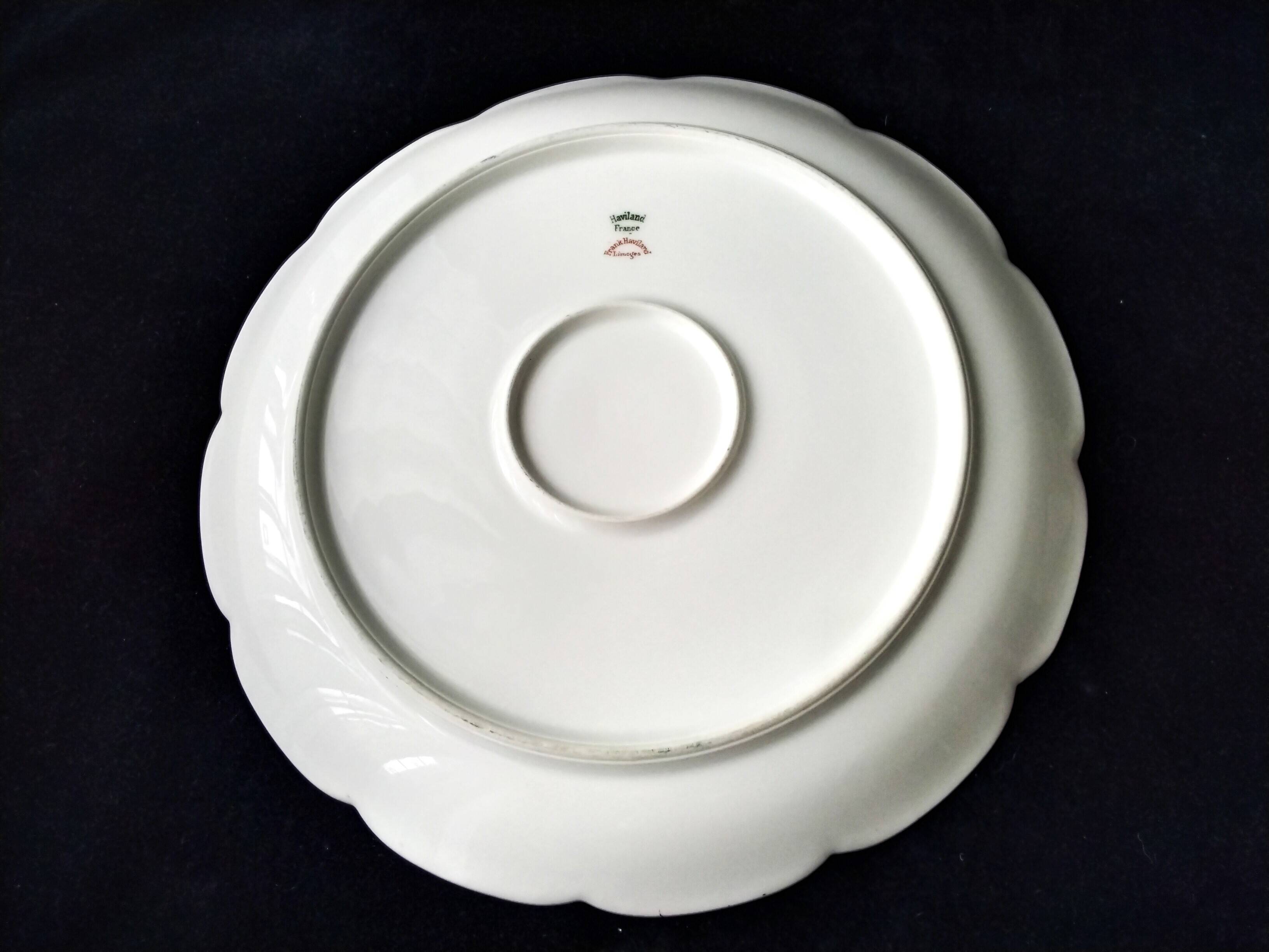 Antique Haviland Limoges porcelain cake dish