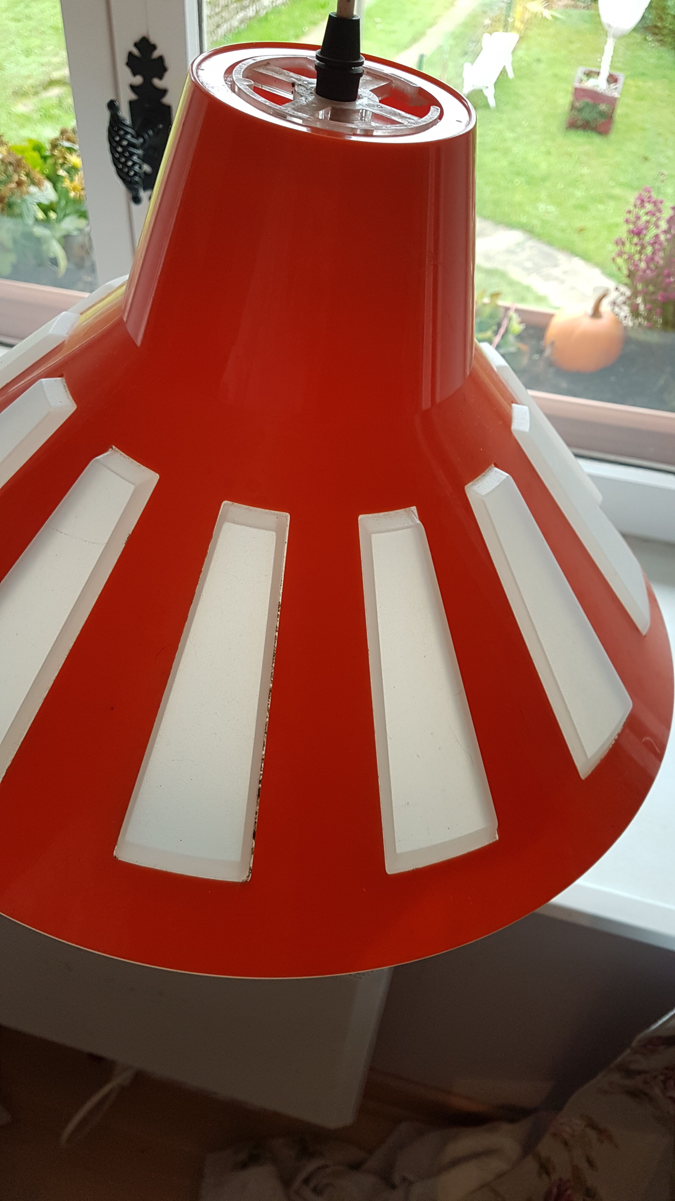 Orange lamp Space Age 70 years