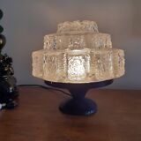 Moulded glass lamp