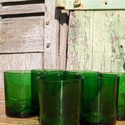 Vintage glass and carafe service