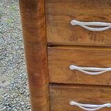 Art Deco chest of drawers from the 30s-40s in walnut 3 drawers