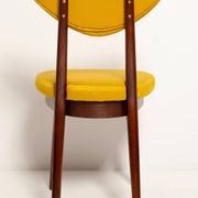 Midcentury Heart Chair in Yellow Satin Dedar Gildo Fabric, Europe, 1960s
