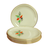 Set of 5 dessert plates