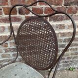 Fauteuil de jardin ancien Napoléon III vers 1880