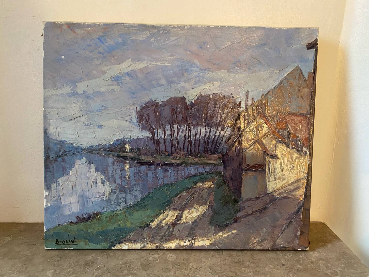 Paysage du val de marne signé