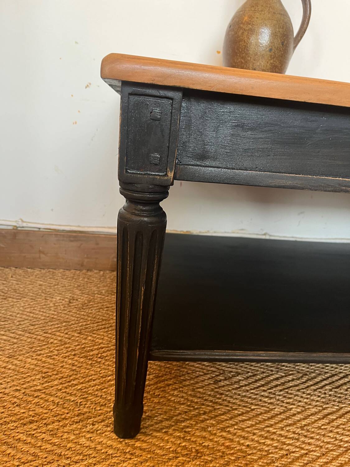 Vintage solid wood coffee table