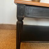 Table basse en bois massif vintage