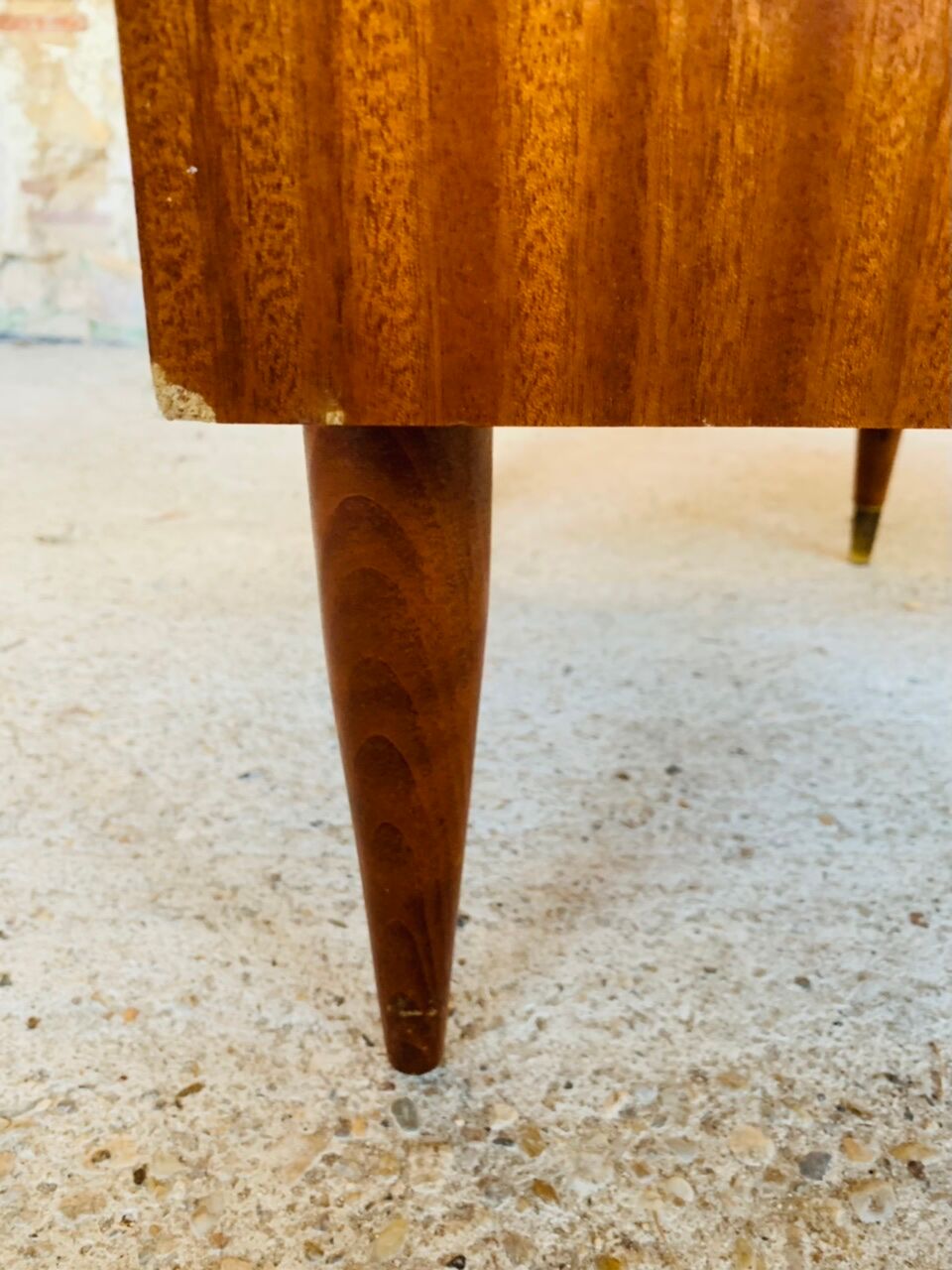 High chest of drawers with 6 drawers, Scandinavian style, circa 60's