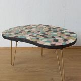 Unusual coffee table on three legs