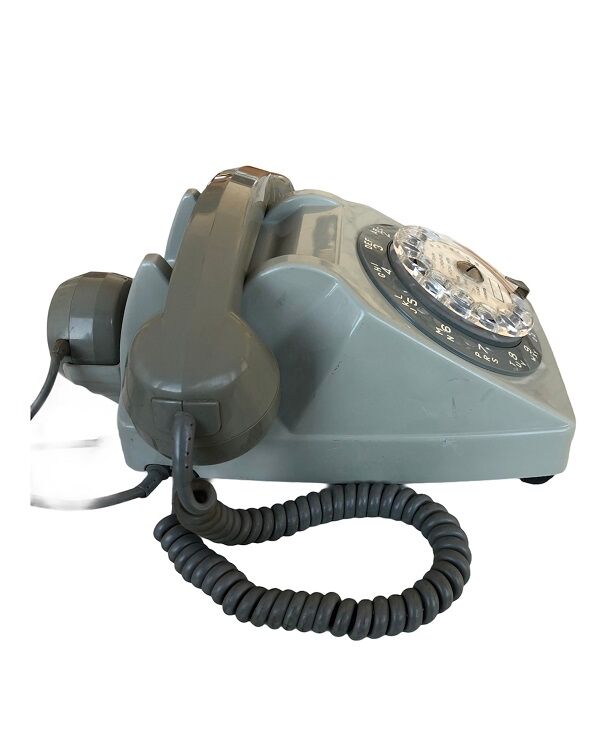 Téléphone Socotel S63 gris à cadran vintage 1970s