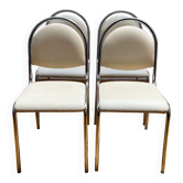 4 chaises vintage année 70