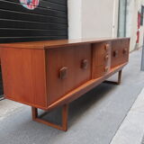 Row of the 1960s teak
