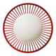 Mid-Century Kitchen Table Hanging Lamp in Red Plastic, 1960s