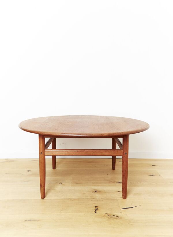 Table basse vintage par Niels Bach pour Niels Bach As, années 1960.