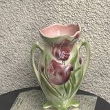 Large slip vase, glazed ceramic, Saint-Clément, France,