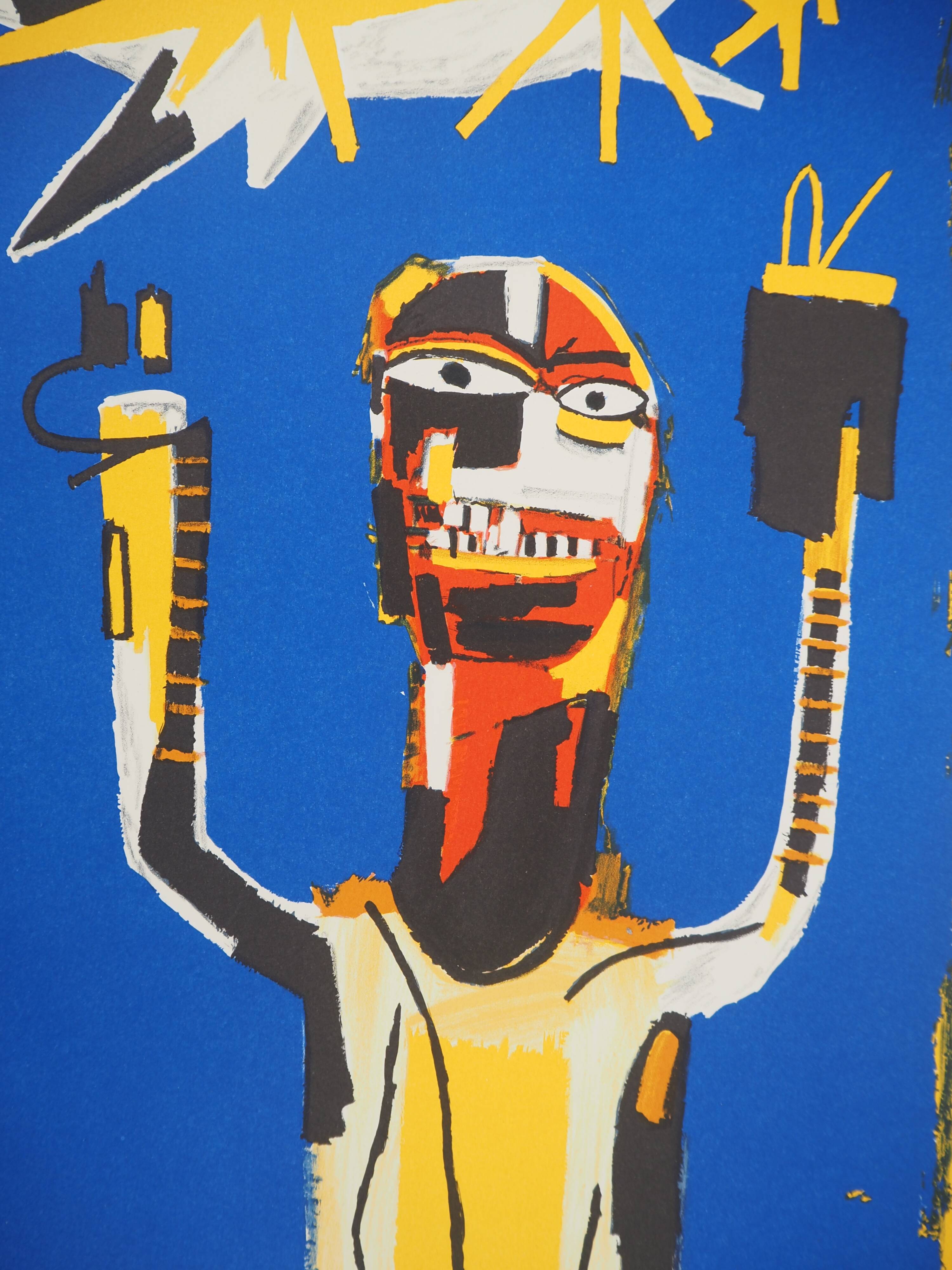 Jean-Michel Basquiat: Welcome Sign, signed lithograph