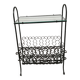 Wrought iron magazine rack