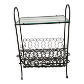 Wrought iron magazine rack