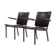 Set of 2 minimalist armchairs dutch design 1960s