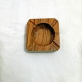 Old olive wood ashtray