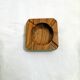 Old olive wood ashtray