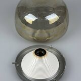 60s 70s ceiling lamp Plafoniere Flush Mount Böhmer Leuchten Germany Glass