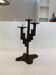 Brutalist Iron Textured Hand Forged Candleholder, Mid-century Modern, 1960s