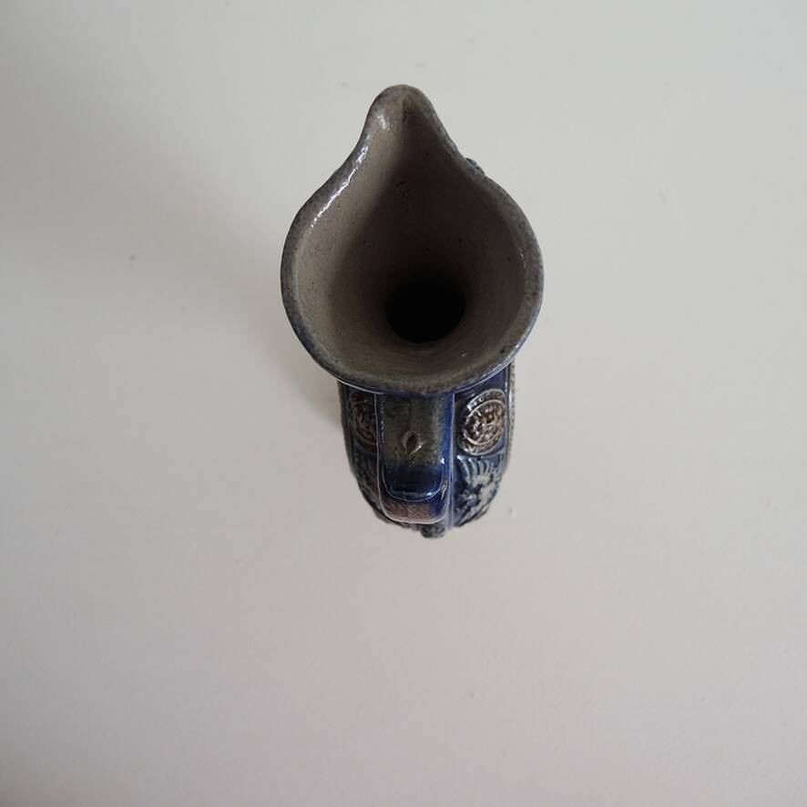 Antique Westerwald Stoneware Pitcher and Ewer