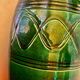 Enamelled ceramic vase, art deco